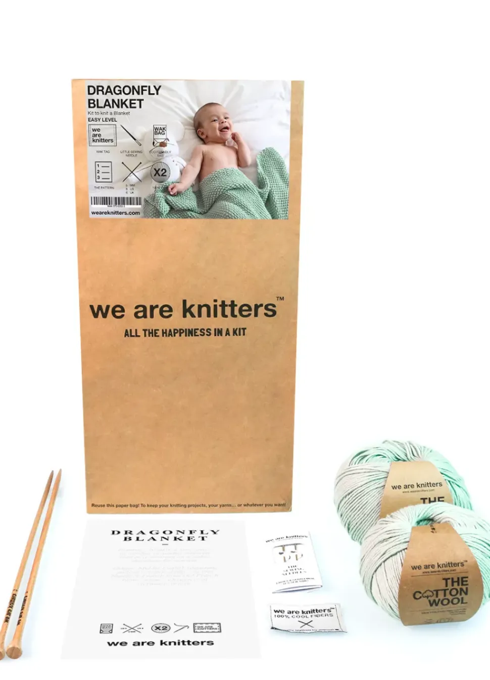 We Are Knitters Dragonfly Blanket Kit| Blankets