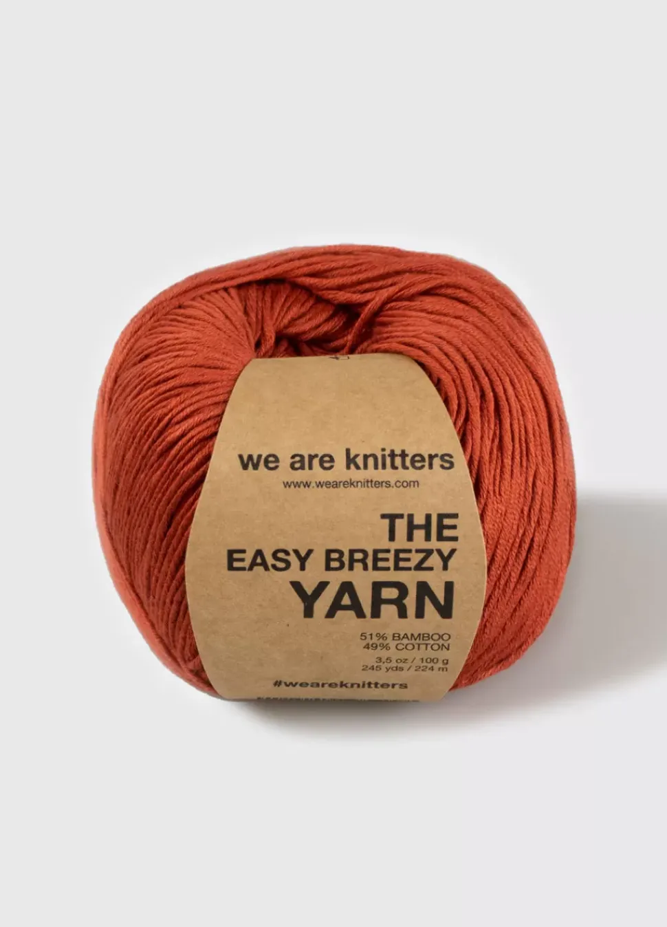 We Are Knitters Easy Breezy Yarn Terracotta| DK|Bamboo