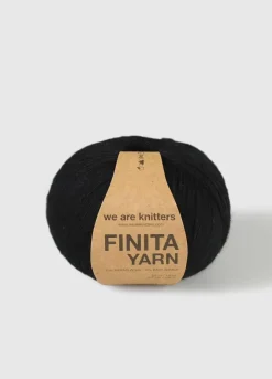 We Are Knitters Finita Yarn Black| Fingering / Sock|Merino