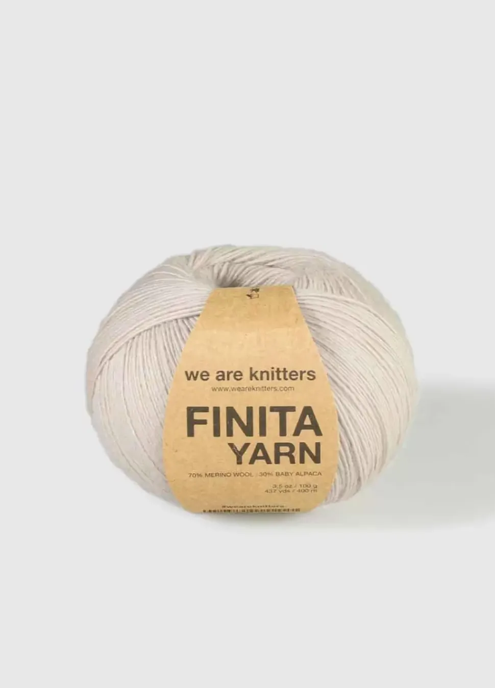 We Are Knitters Finita Yarn Pearl Grey| Fingering / Sock|Merino