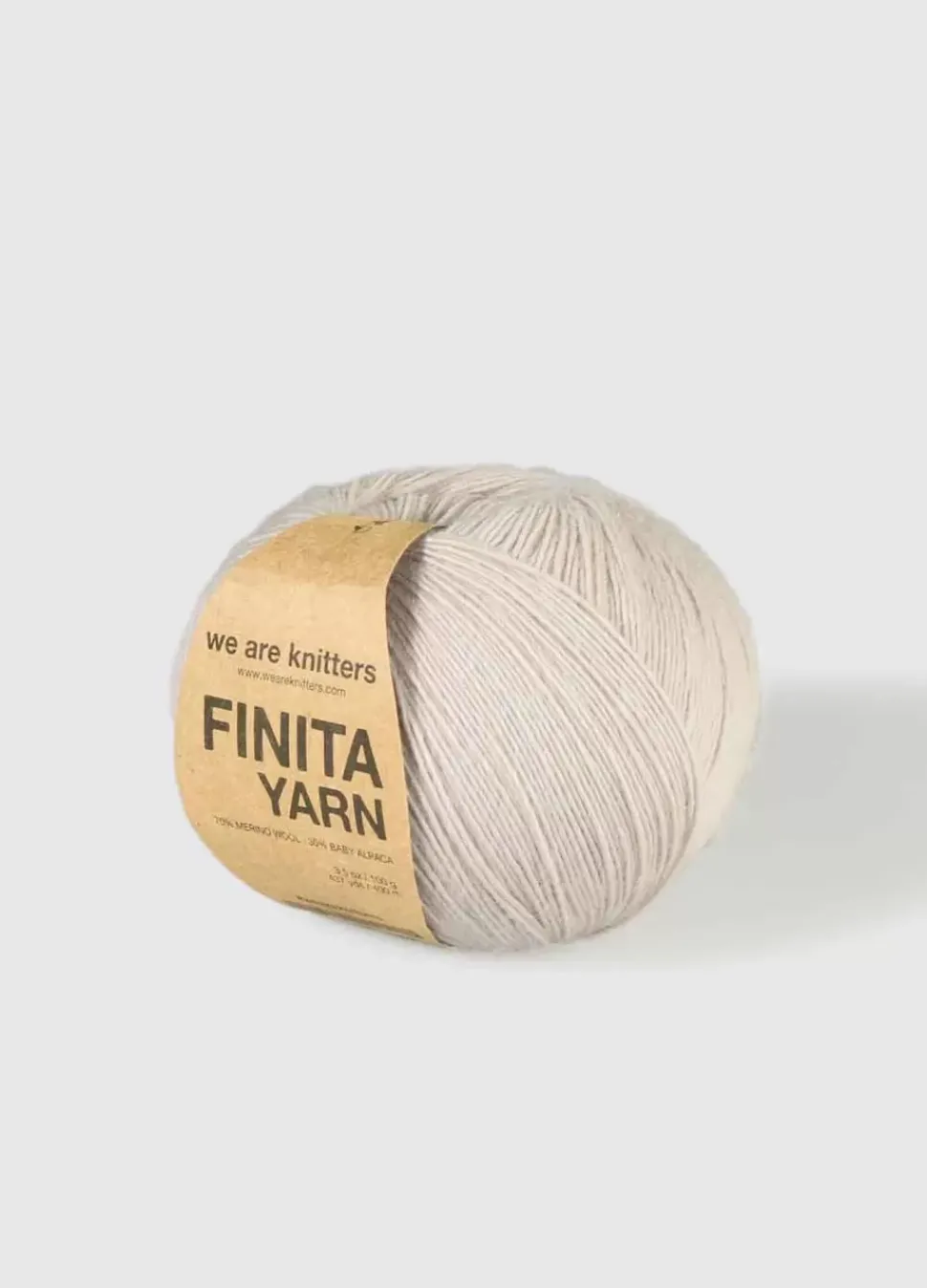 We Are Knitters Finita Yarn Pearl Grey| Fingering / Sock|Merino