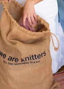 We Are Knitters Jute Bag| Cases