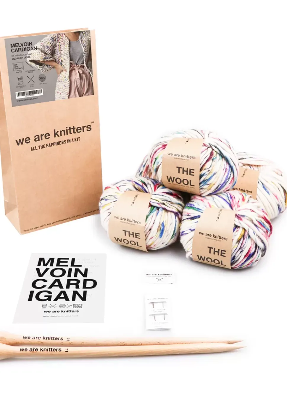 We Are Knitters Melvoin Cardigan Kit| Accessories|Cardigan & Vests