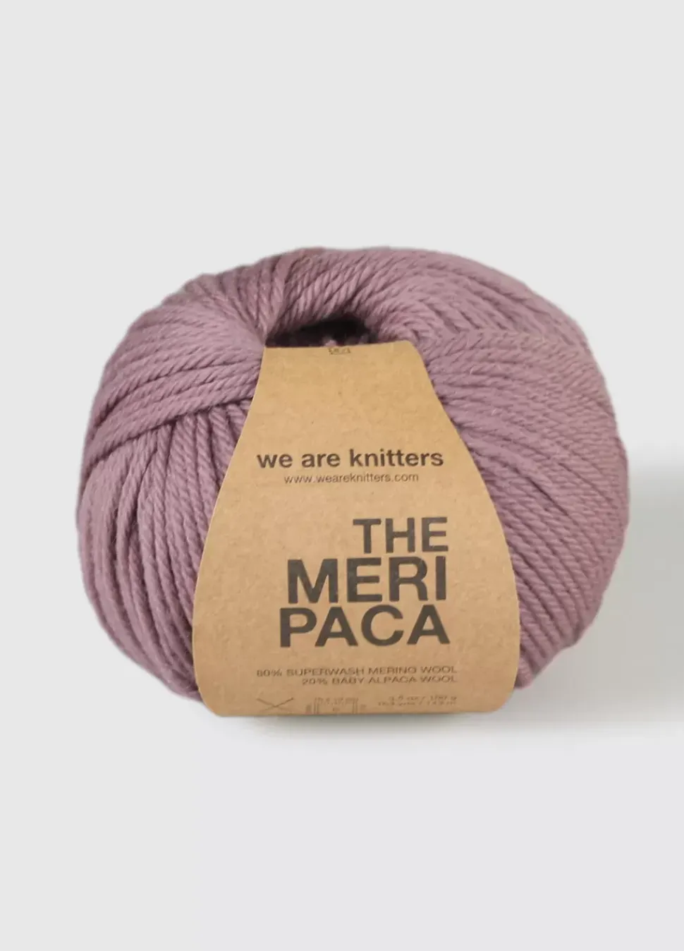 We Are Knitters Meripaca Mauve| Worsted / Aran|Merino