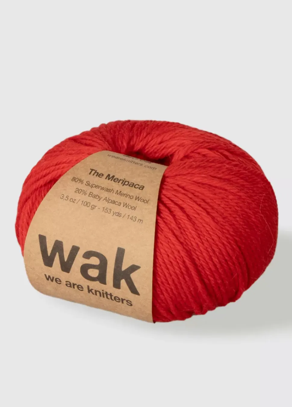 We Are Knitters Meripaca Poppy Red| Worsted / Aran|Alpaca