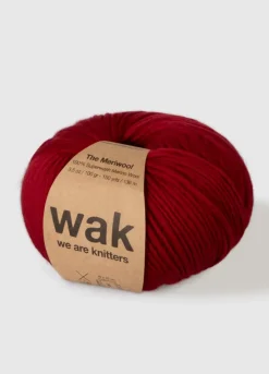 We Are Knitters Meriwool Lipstick Red| Worsted / Aran|Merino