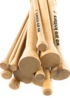 We Are Knitters 5mm Straight Beechwood Knitting Needles| Knitting Needles