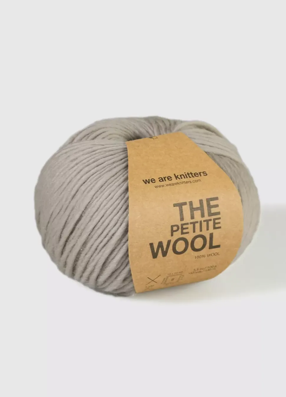We Are Knitters Petite Wool Pearl grey| Bulky|Ool