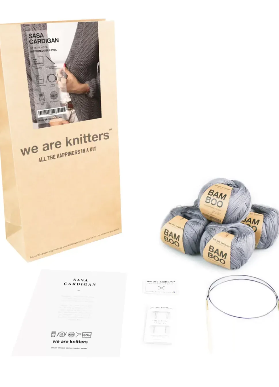 We Are Knitters Sasa Cardigan Kit| Accessories|Cardigan & Vests