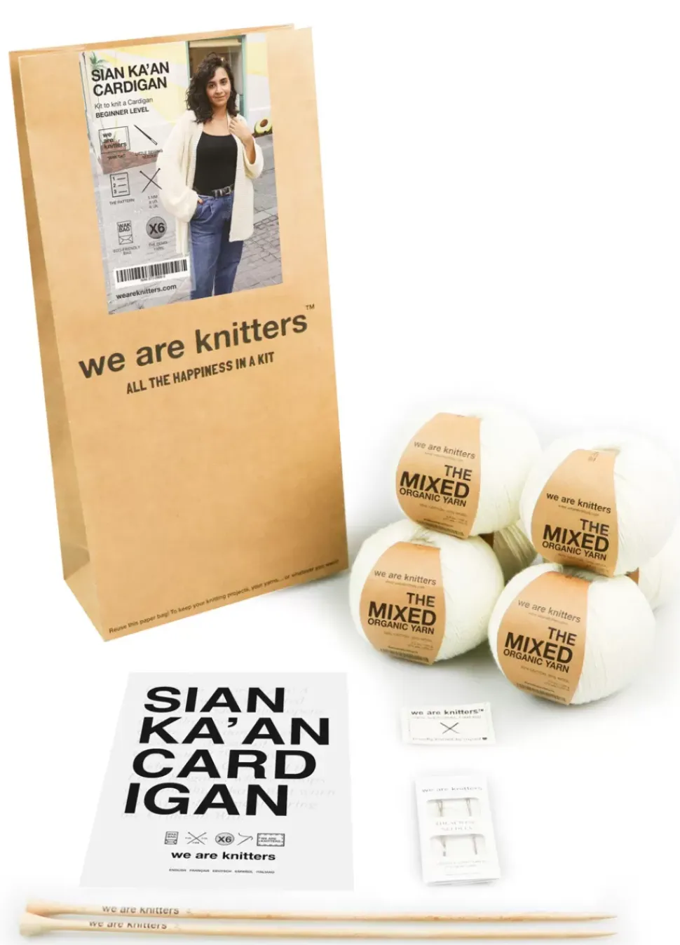 We Are Knitters Sian Ka'An Cardigan Kit| Cardigan & Vests