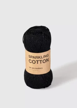 We Are Knitters Sparkling Cotton Black - Last Units| DK|Cotton