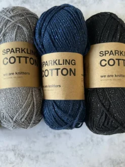 We Are Knitters Sparkling Cotton Black - Last Units| DK|Cotton