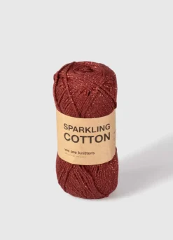 We Are Knitters Sparkling Cotton Maroon - Last Units| DK|Cotton