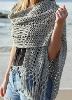 We Are Knitters Sunset Beach Wrap x @twoofwands Kit| Two Of Wands