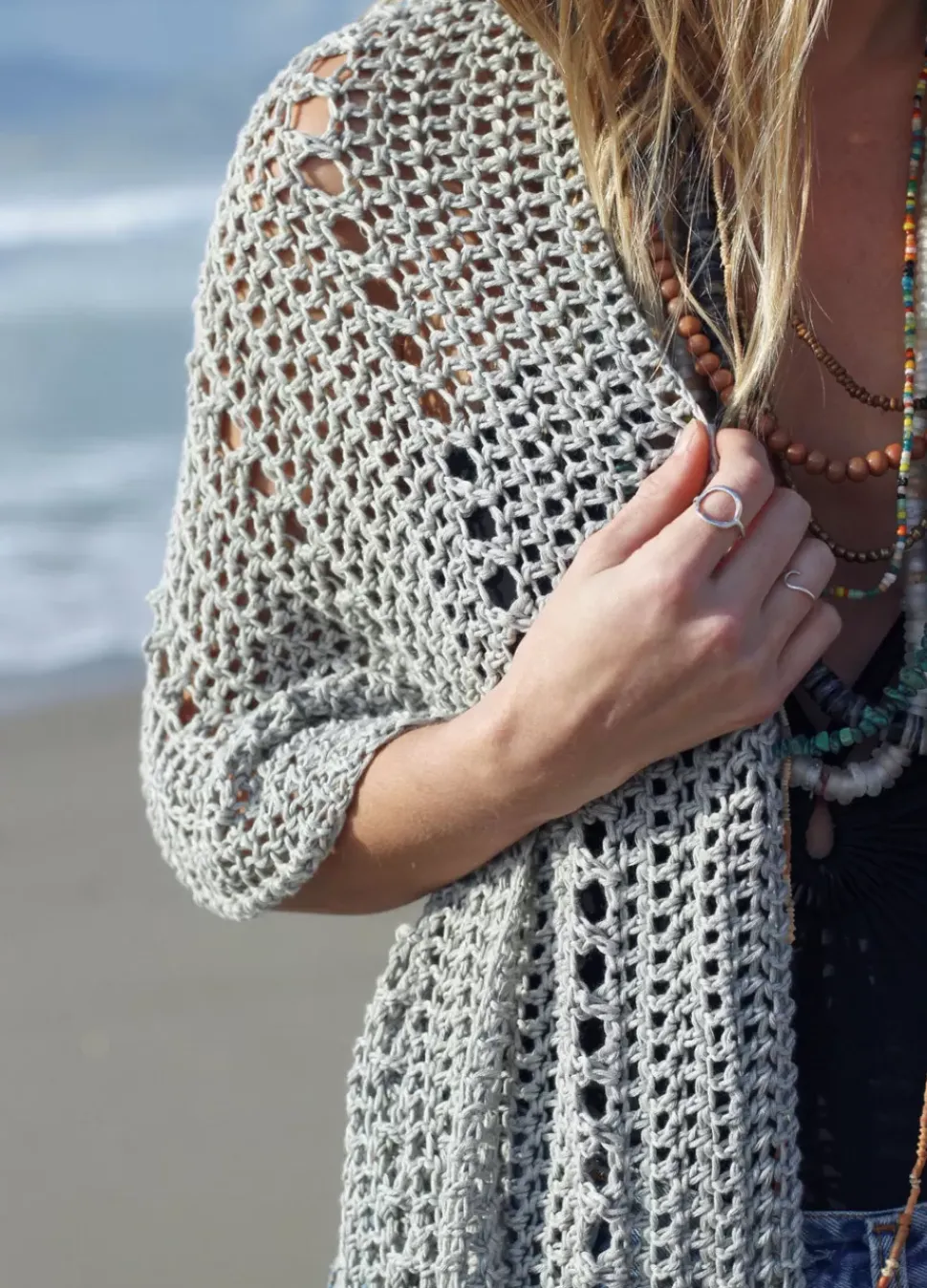 We Are Knitters Sunset Beach Wrap x @twoofwands Kit| Two Of Wands