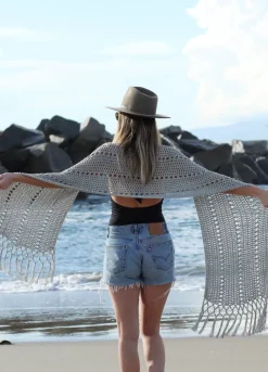 We Are Knitters Sunset Beach Wrap x @twoofwands Kit| Two Of Wands
