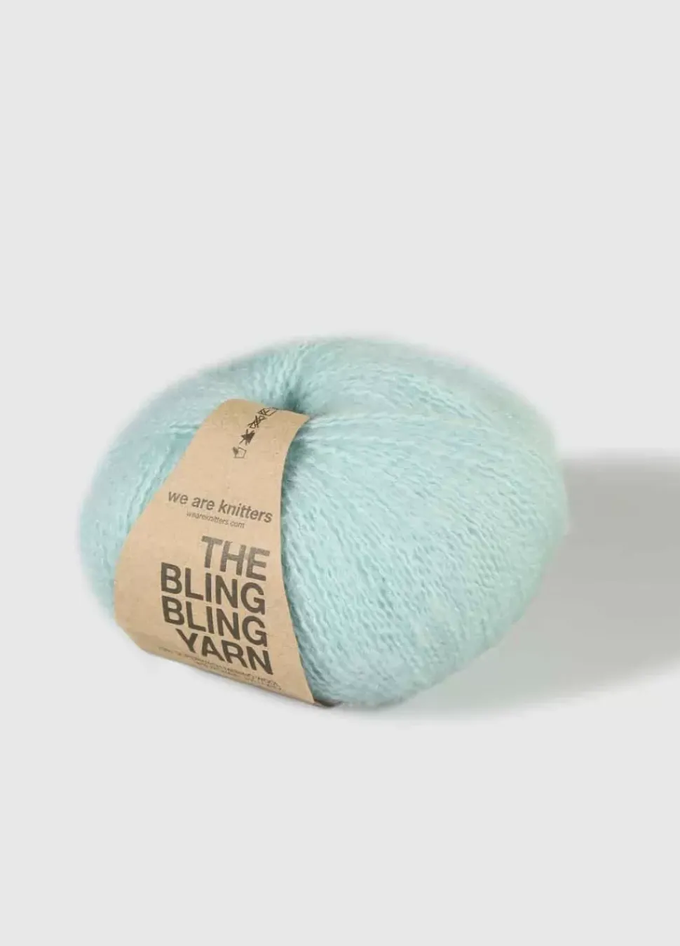 We Are Knitters The Bling Bling Yarn Aquamarine| Fingering / Sock|Mohair
