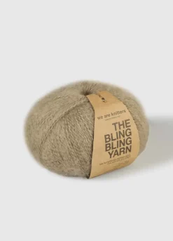 We Are Knitters The Bling Bling Yarn Beige| Fingering / Sock|Mohair