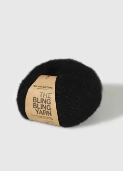 We Are Knitters The Bling Bling Yarn Black| Fingering / Sock|Mohair