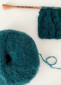 We Are Knitters The Bling Bling Yarn Forest Green| Fingering / Sock|Mohair