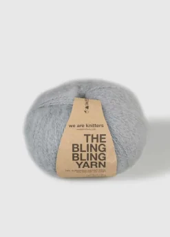 We Are Knitters The Bling Bling Yarn Grey| Fingering / Sock|Mohair