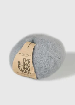 We Are Knitters The Bling Bling Yarn Grey| Fingering / Sock|Mohair