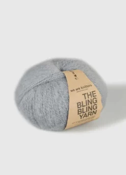 We Are Knitters The Bling Bling Yarn Grey| Fingering / Sock|Mohair