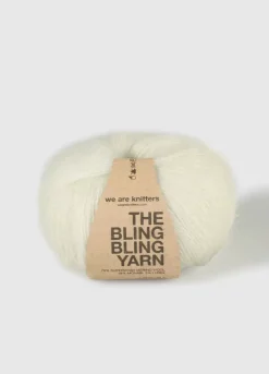 We Are Knitters The Bling Bling Yarn Natural| Fingering / Sock|Mohair