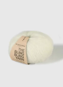 We Are Knitters The Bling Bling Yarn Natural| Fingering / Sock|Mohair