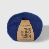 We Are Knitters The Bling Bling Yarn Navy Blue| Fingering / Sock|Mohair