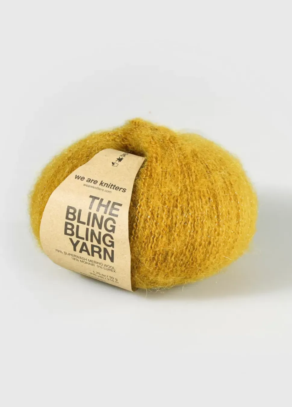 We Are Knitters The Bling Bling Yarn Ochre| Fingering / Sock|Mohair