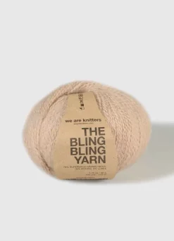 We Are Knitters The Bling Bling Yarn Salmon| Fingering / Sock|Mohair