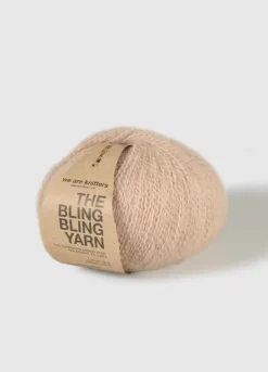 We Are Knitters The Bling Bling Yarn Salmon| Fingering / Sock|Mohair