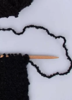 We Are Knitters The Boucle Cloud Yarn Black| DK|Merino