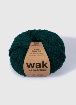 We Are Knitters The Boucle Cloud Yarn Forest Green| DK|Merino