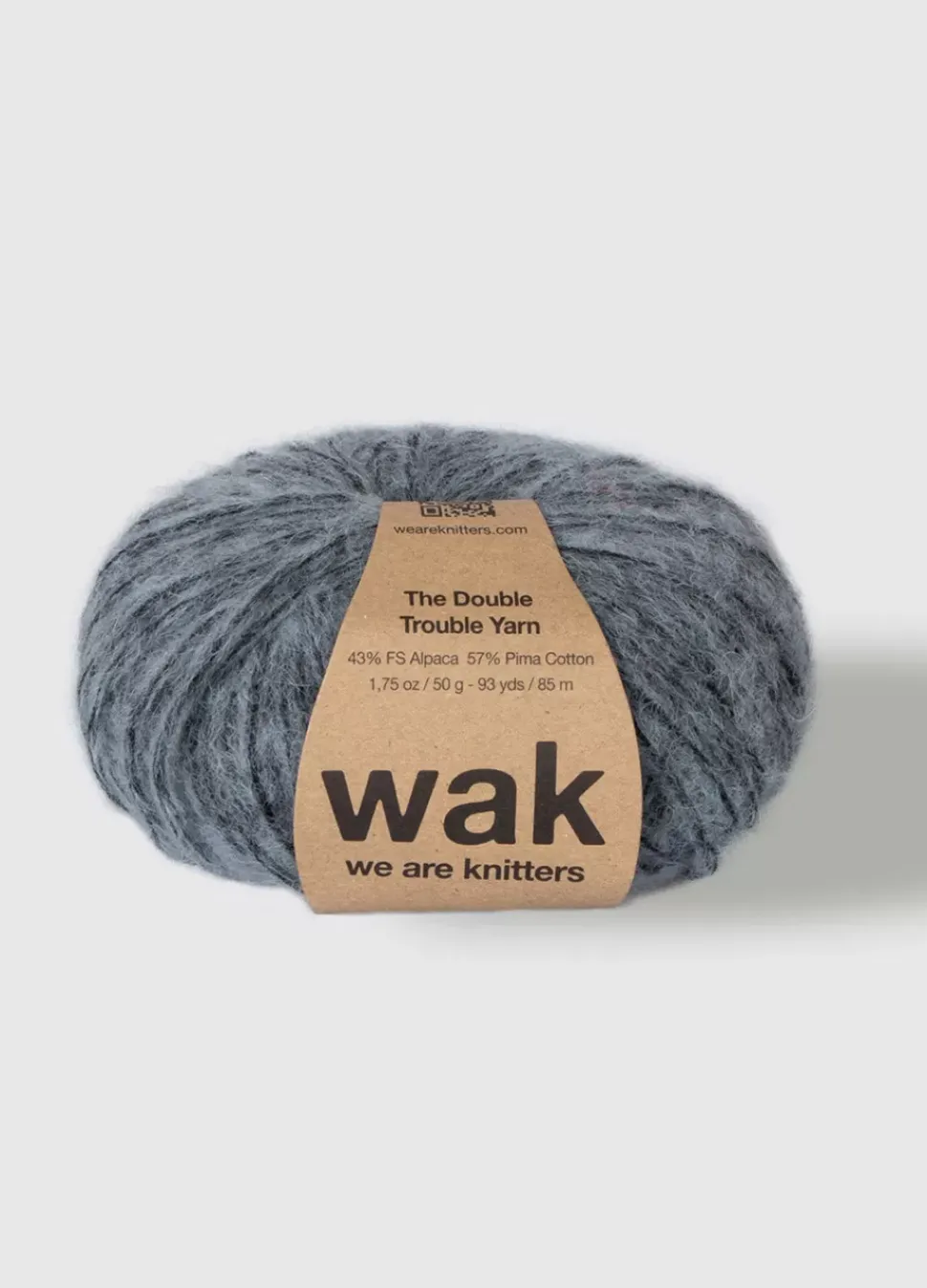 We Are Knitters The Double Trouble Yarn Grey| DK|Alpaca