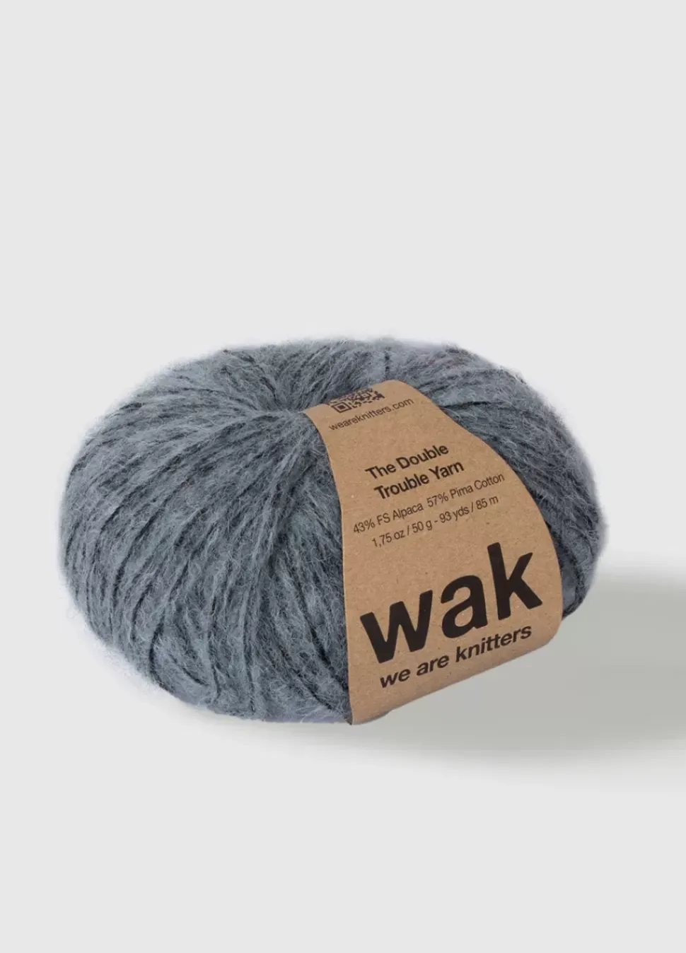 We Are Knitters The Double Trouble Yarn Grey| DK|Alpaca