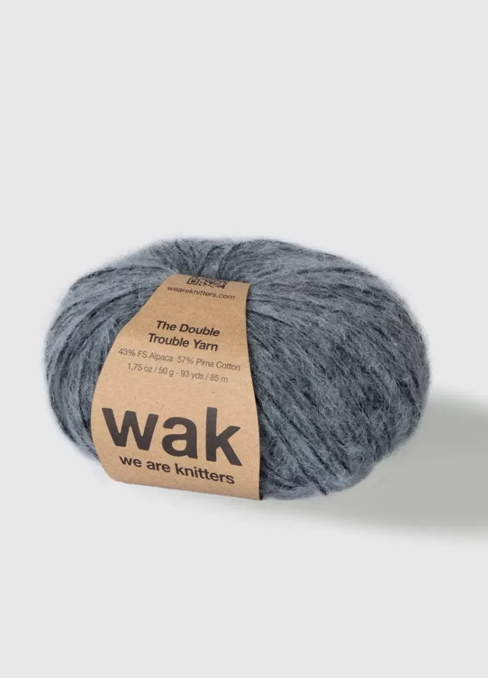 We Are Knitters The Double Trouble Yarn Grey| DK|Alpaca