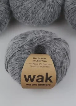 We Are Knitters The Double Trouble Yarn Grey| DK|Alpaca
