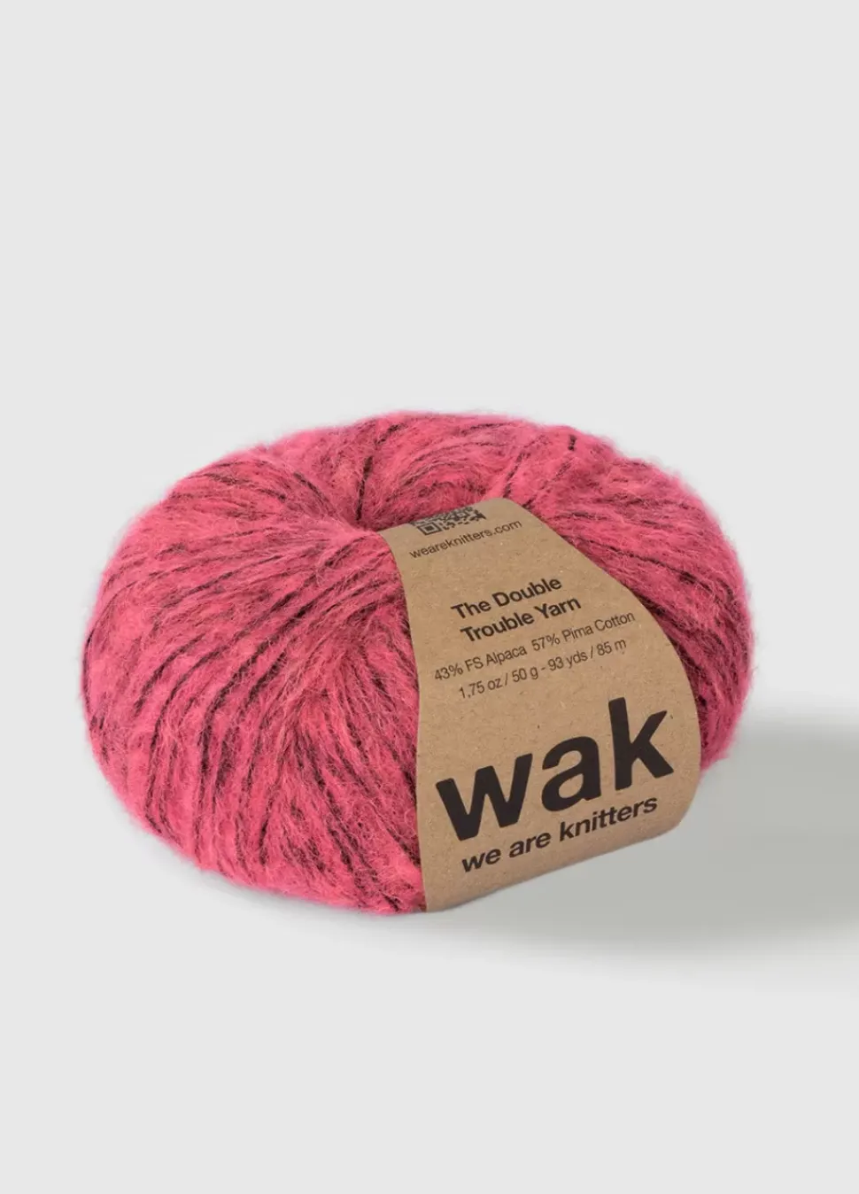 We Are Knitters The Double Trouble Yarn Neon Pink| DK|Alpaca