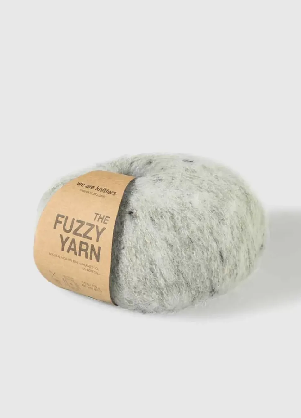 We Are Knitters The Fuzzy Yarn Marbled Glacial Green| Fingering / Sock|Alpaca