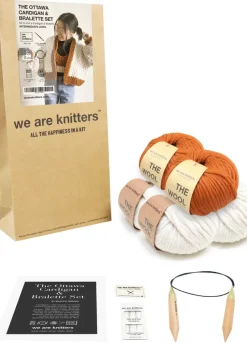 We Are Knitters The Ottawa Cardigan & Bralette Set x Beatific Brenda Kit| Beatific Brenda|Cardigan & Vests