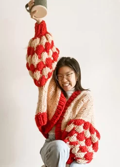 We Are Knitters The Social Bubble Cardigan x Beatific Brenda Kit| Home & Decor|Cardigan & Vests