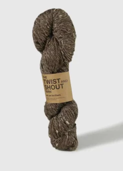 We Are Knitters The Twist & Shout Rustic Brown Tweed| DK|Linen