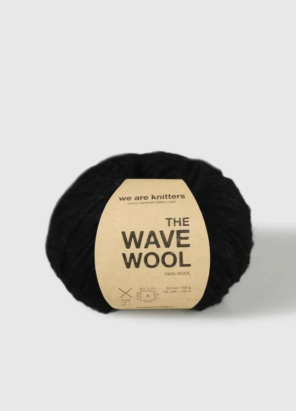 We Are Knitters The Wave Wool Black| Bulky|Ool