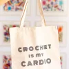 We Are Knitters Tote Bag: Crochet is my Cardio| Tote Bags