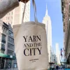 We Are Knitters Tote Bag: Yarn and The City| Tote Bags